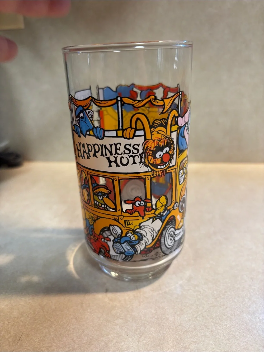 Vtg McDonald’s 1981 The Great Muppet Caper “Happiness Hotel” 12oz Drinking Glass